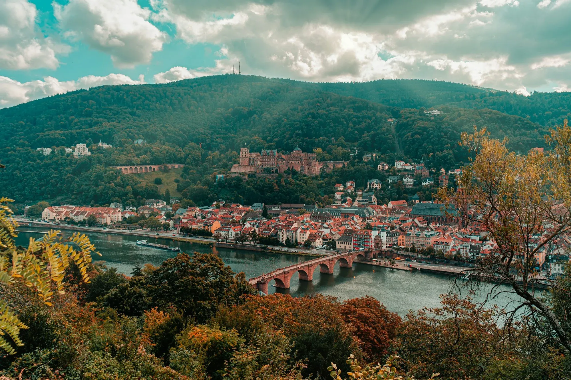 Heidelberg’s old bridge and riverside